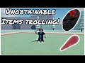 Noob With Unobtainable Items Trolling [Stand Upright]