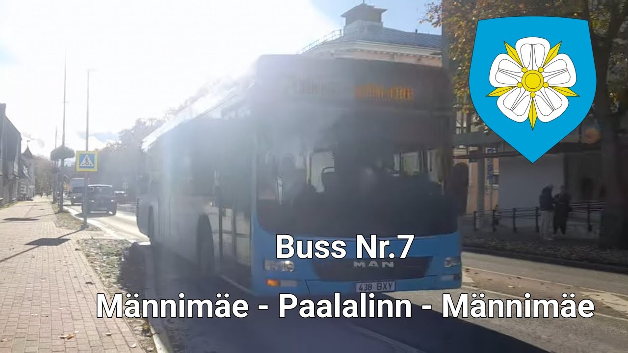 Bussiliin Nr. 7 / Bus line Nr. 7 || Männimäe - Paalalinn - Männimäe (Viljandi)