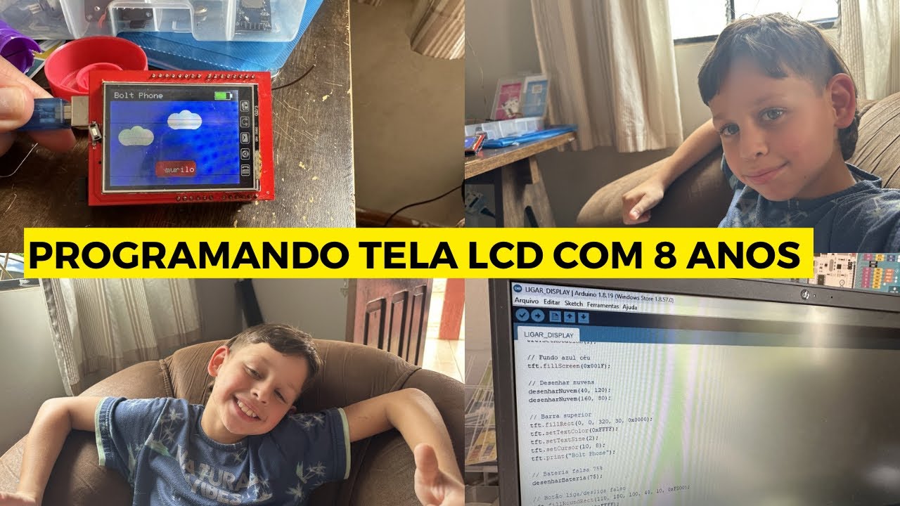 TELA LCD | PROGRAMAÇÃO DE TELA | FAZENDO MINI CELULAR | TI 