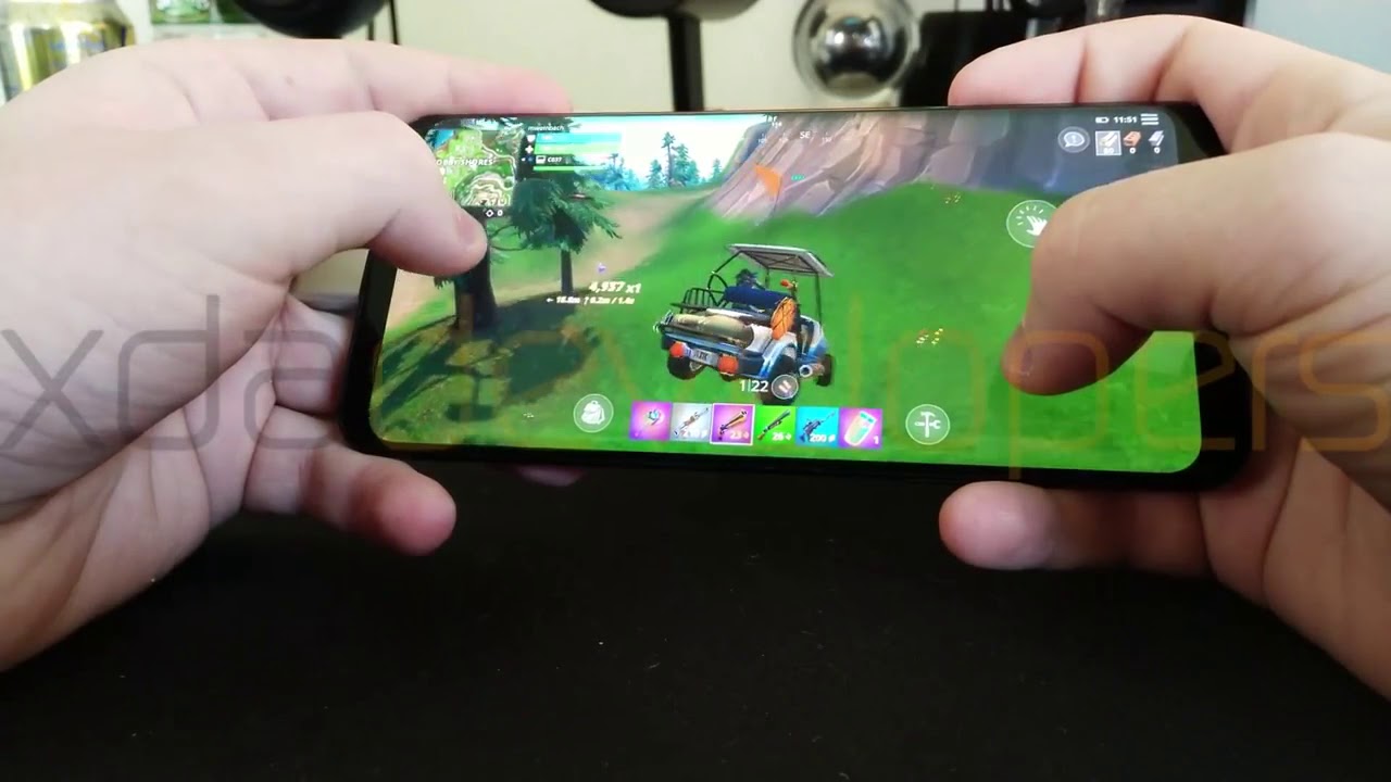 fortnite android gameplay on galaxy s9 with galaxy skin - skin fortnite samsung galaxy s9