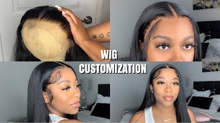 *Detailed* HOW TO CUSTOMIZE, BLEACH KNOTS, PLUCK, AND INSTALL LACE WIG FOR BEGINNERS | NadulaHair