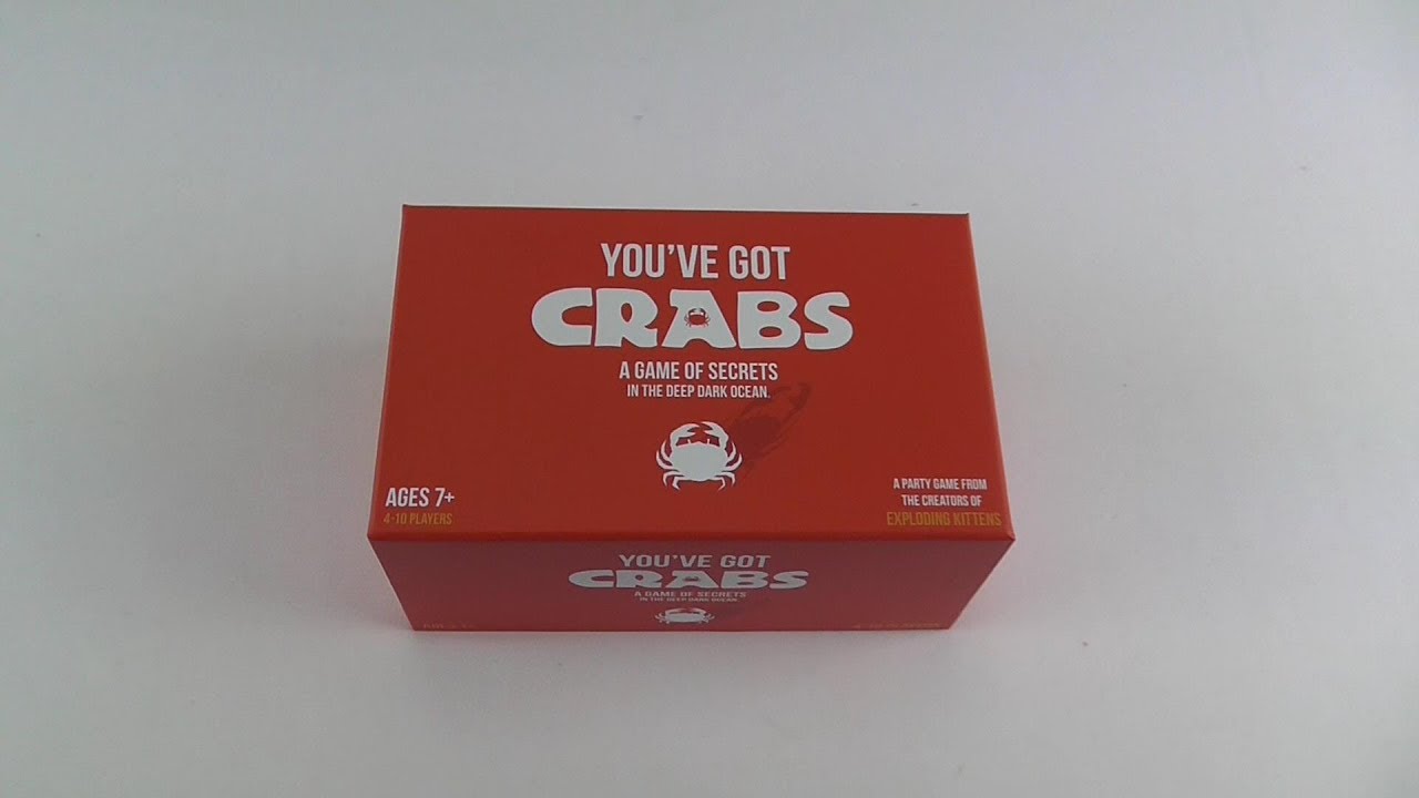 You've Got Crabs Unboxing and review YouTube