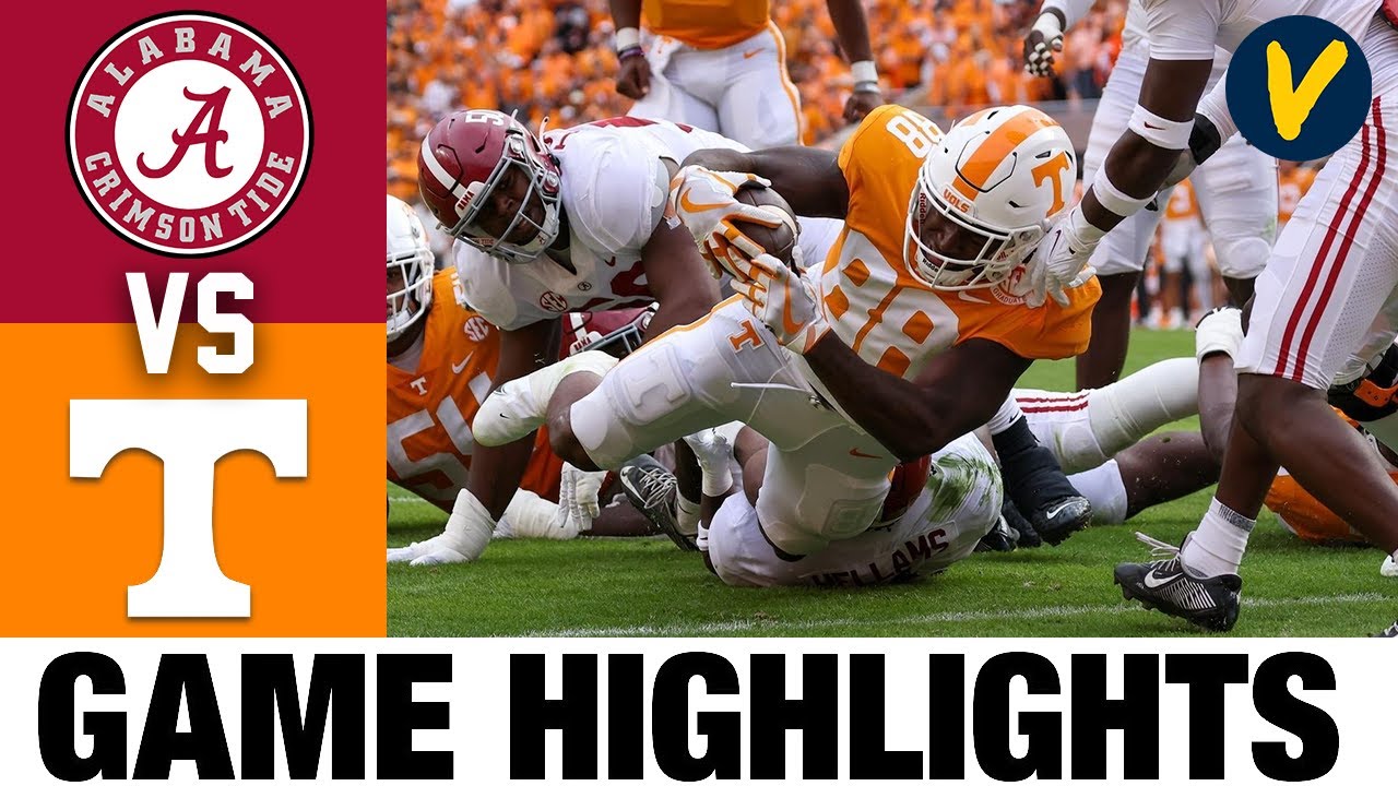 3 Alabama vs 6 Tennessee 2022 College Football Highlights YouTube