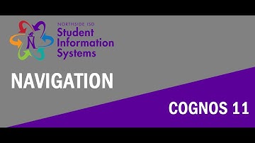 Cognos 11 Navigation Video