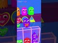 Cute Heart vs Round vs triangle Monster 💖💖#satisfying #shorts