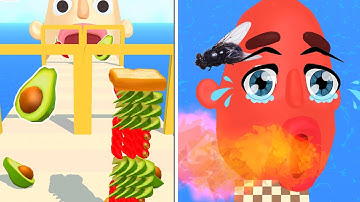 Sandwich Runner Gameplay All Levels New Update Level Android iOS 89SSF3