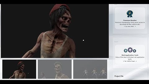 Free Zombie teen  3D Model with Texture