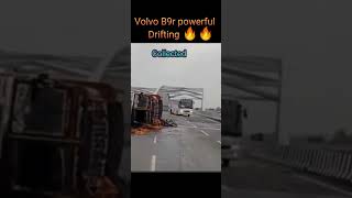 Volvo B9r powerful Drifting 🔥. Volvo Bus. Volvo B9r. Bus Lover 💖. #busloverbd #busracebd #volvobus