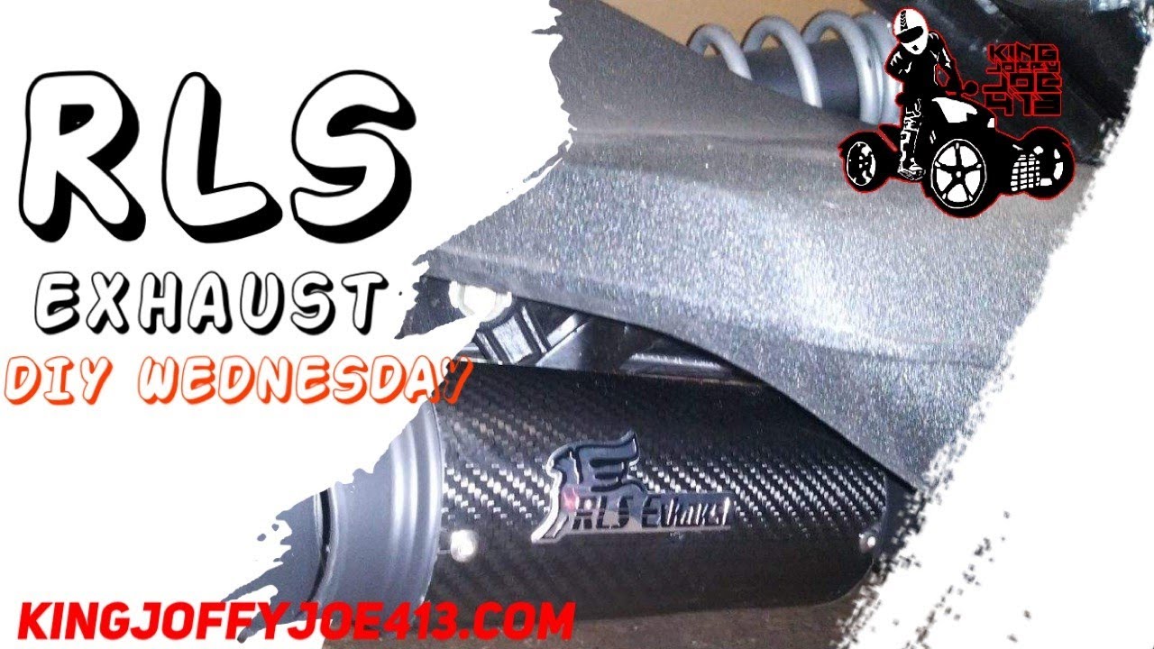 Brannon King Exhaust For Can Am Ryker RLS Exhaust Carbon Series Installed on Smity413 Ryker, Plus RLS vs