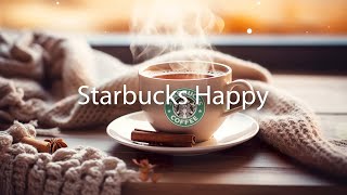 Cozy Winter Jazz Music - Happy Mood with Starbucks Coffee Bossa Nova Music for Relax, Work, Study ❄️