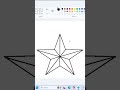 ms paint drawing with star... #computertechnic #imageeditingsoft #computereducation #trendingshorts