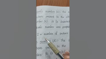 🍓Atomic number and mass number🍓
