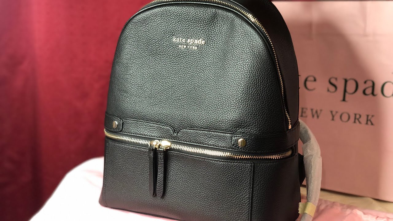Kate Spade Daypack Medium backpack black + dimensions + modshots YouTube