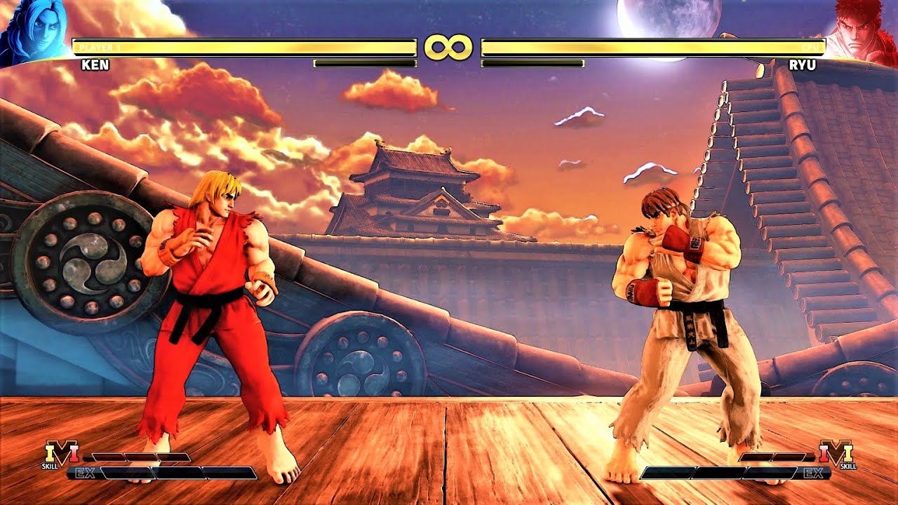 LEVEL 8 Ken VS Ryu STREET FIGHTER V Hardest Battle Match - YouTube