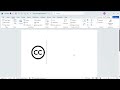 How to insert Creative Commons 🅭  (circled "CC") symbol in word