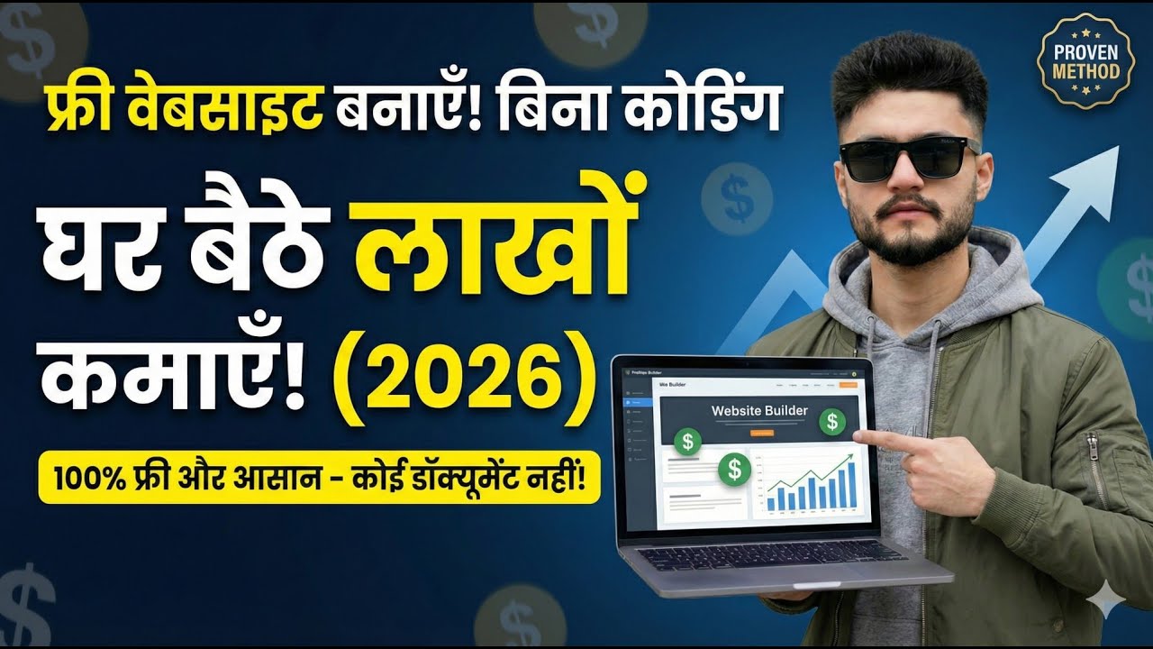 How to Make Free Website & Earn Money | No Coding Required (2026 Method)