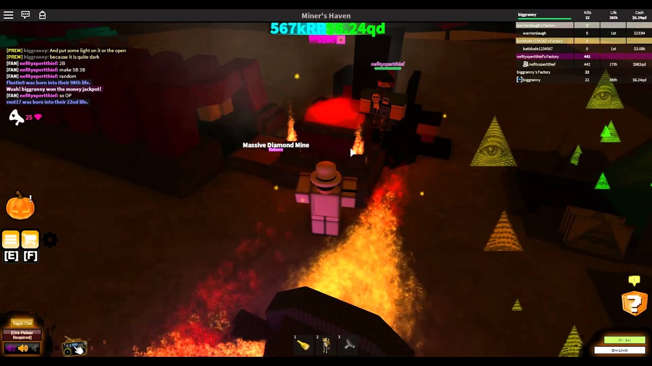 [ROBLOX Miner's Haven] Fire Crystal Industrial Mine Review YouTube