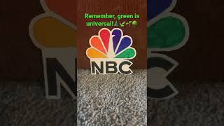 Green Is Universal And Nbc Logo Cutouts