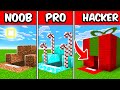 NOOB vs PRO vs HACKER Christmas Present Build Battle Challenge!