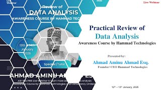 Day 2 | Practical Review on Data Analysis Awareness Course by Hammad Technologies