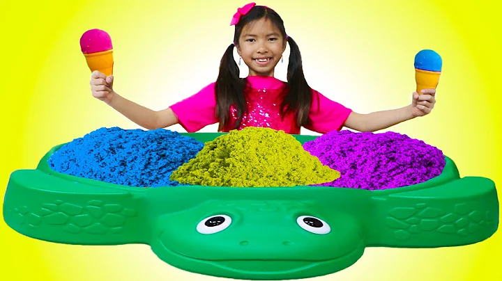 Wendy Pretend Play Learn Colors with Kinetic Sand ...