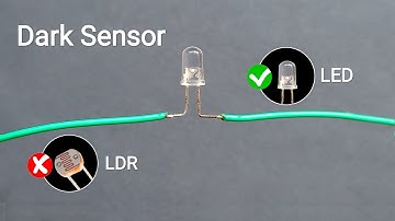 Make Dark Sensor Circuit Without LDR Using LED