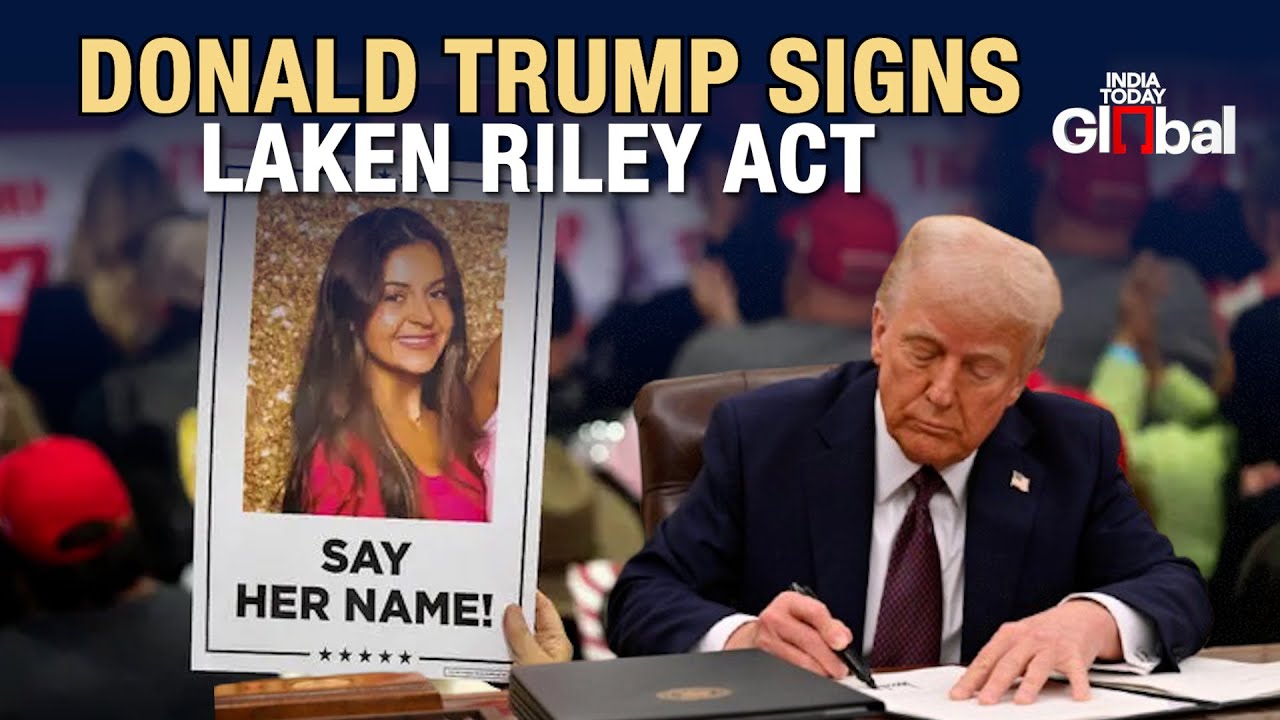 LIVE: Donald Trump Signs The Laken Riley Act - YouTube