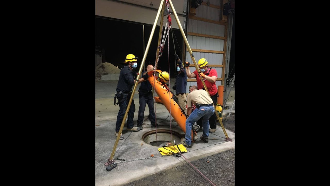Confined Space Rescue training - YouTube