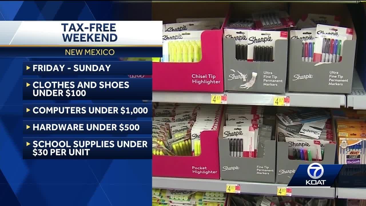 New Mexico Tax-free weekend starts on Aug. 4 - YouTube