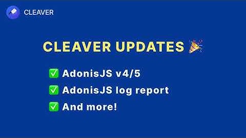 Now supporting AdonisJS!