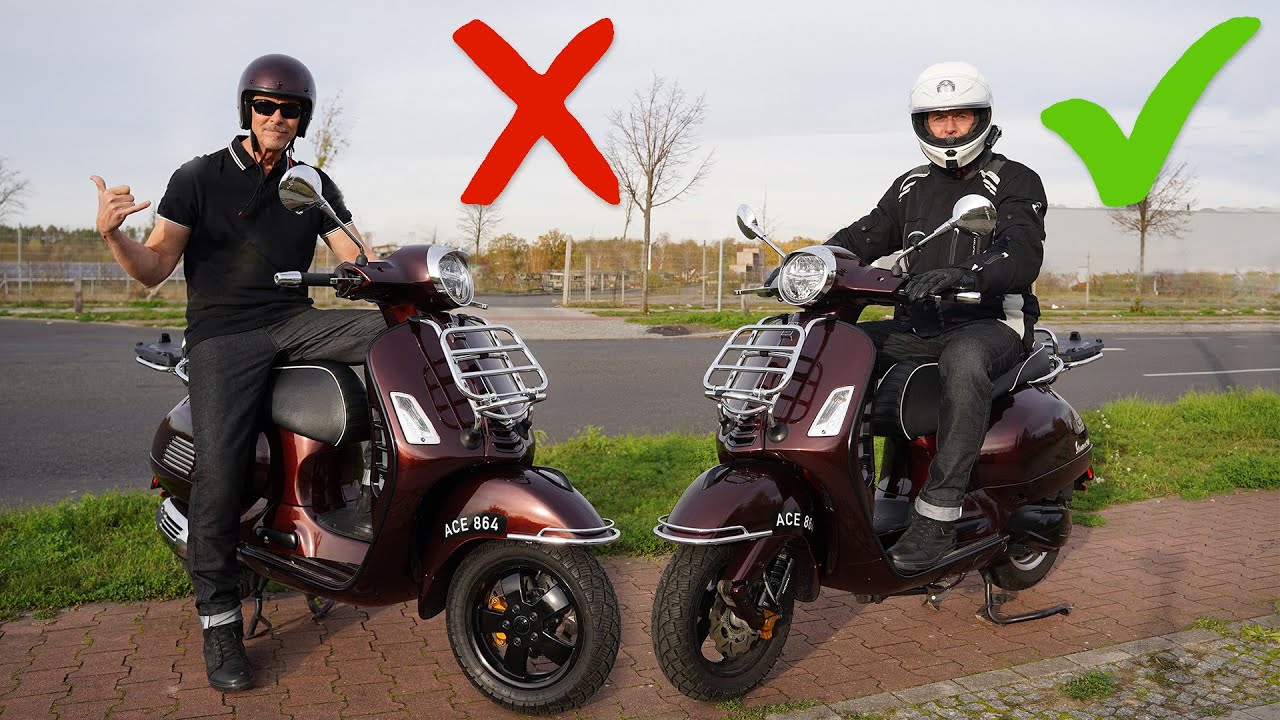 Sicherheitskleidung auf der Vespa ?