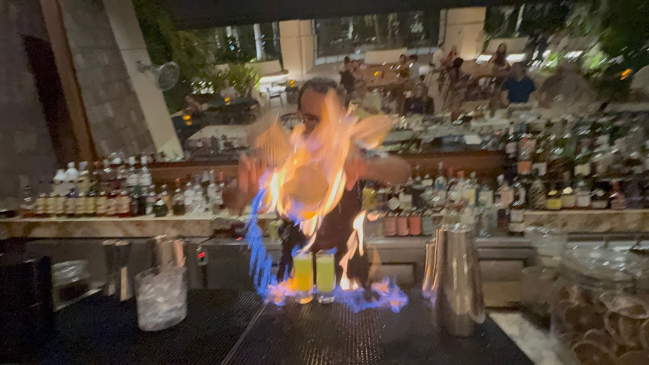 Flaming Craft Cocktails & Tropical Vibes at Atelier Playa Mujeres | Adults-Only Luxury!