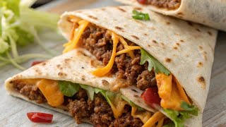 Burrito, Beef And Beans Wrap Met Gehakt En Bonen