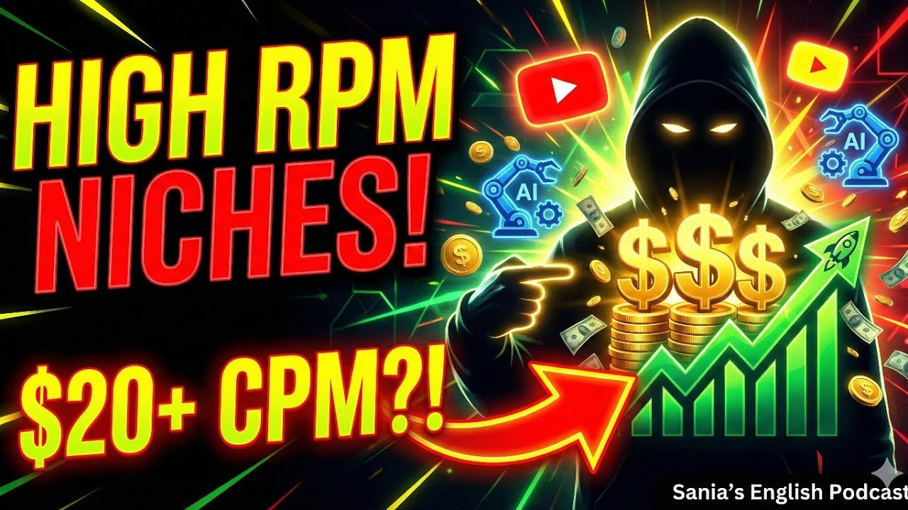 YouTube Automation High RPM Niches || Sania's English Podcast