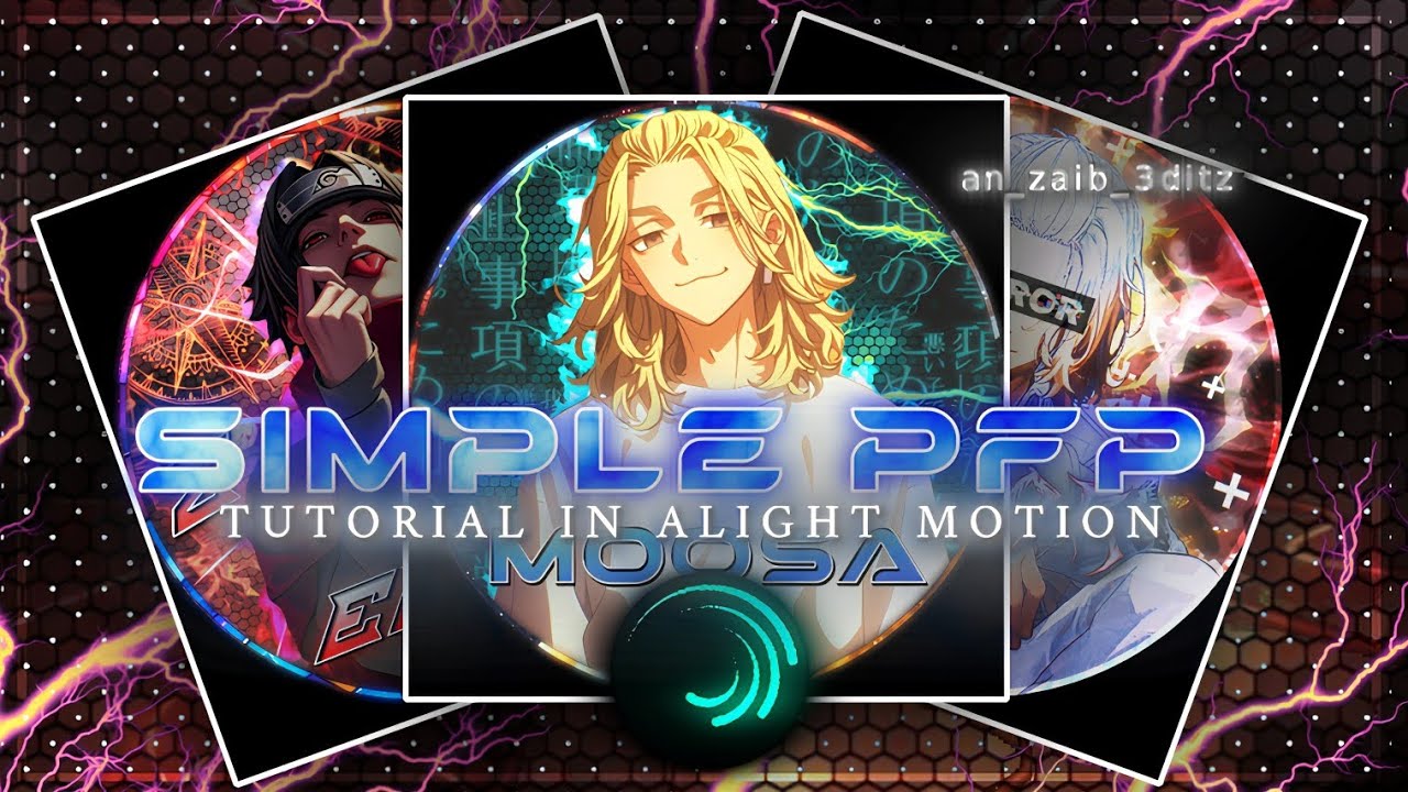 Simple Anime PFP Edit on Phone 💥 | Alight Motion Full Guide