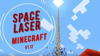 Minecraft space laser cannons in only one command | Space laser minecraft command (1.12)