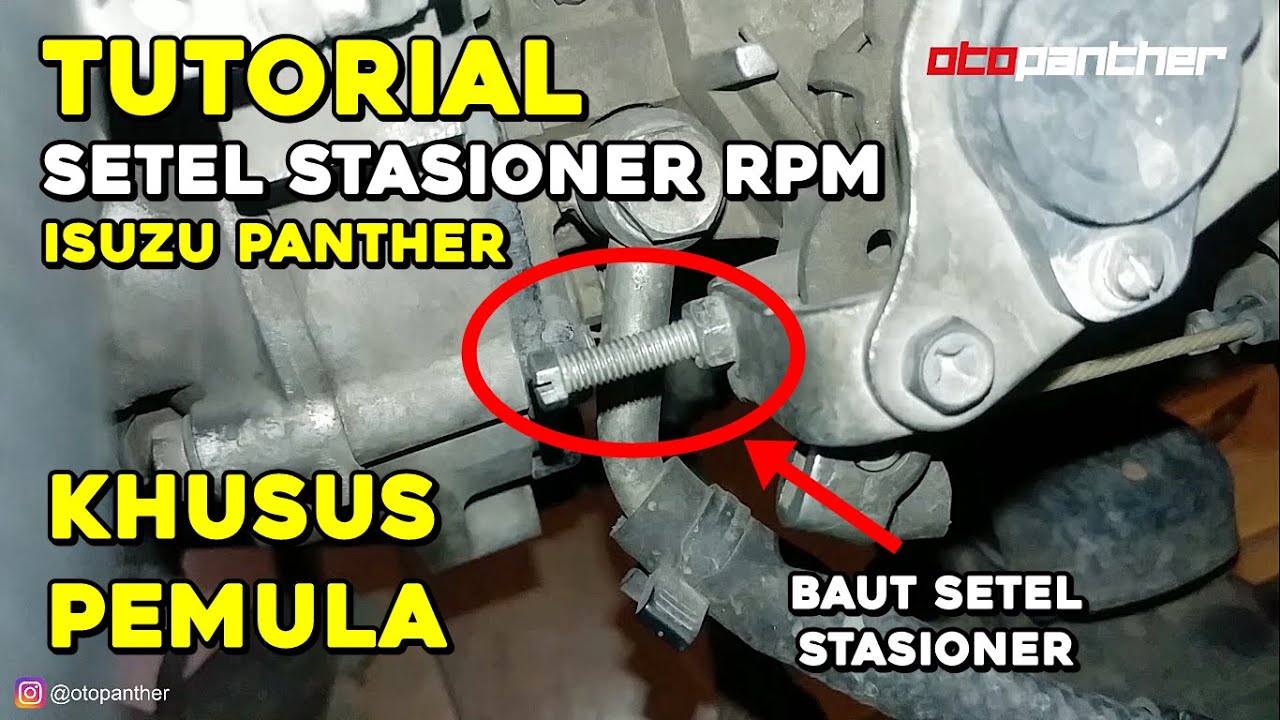 TUTORIAL MUDAH SETEL STASIONER RPM ISUZU PANTHER
