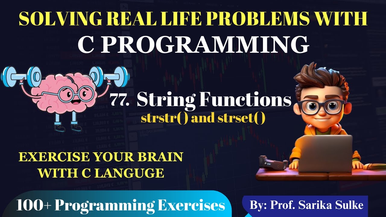 77. strstr() and strset() Function in C Language |  C Programming Course (Hindi+English)