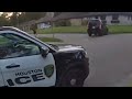 Bodycam: Police Shoot Armed Suspect After Ramming Officer. Houston, TX. May 18, 2022.