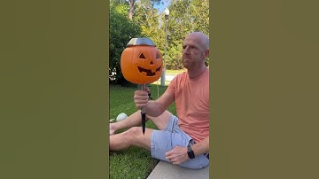 Here’s how easy it is to make those viral solar Jack-o-lanterns! #spookydecor #hallowendecor