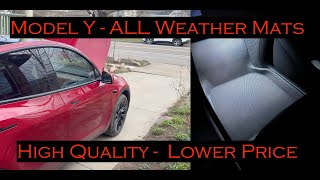 Quick Review Abstract Ocean Tesla Model Y All Weather Mats