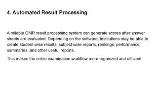 OMR Software A Smart and Reliable Way to Automate Exam Evaluation