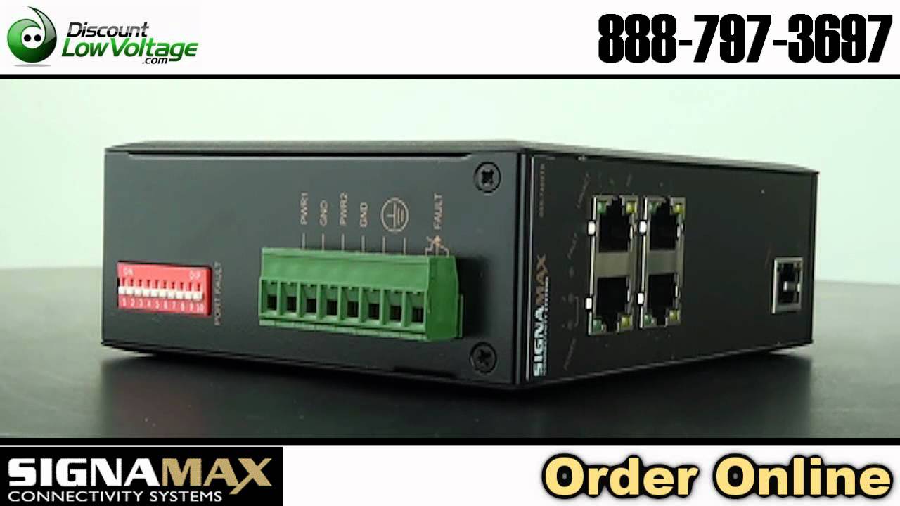 Industrial Rugged Network Switch - DIN Unmanaged 5 port