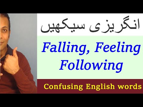 Following Falling Feeling | English Words Meaning In Urdu With Example Sentences | English Speaking