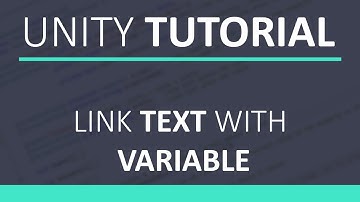 Unity Asset Tutorial / Link Text With Variable  (English || HD+)