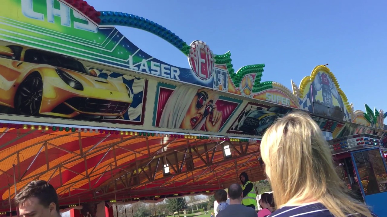 Nobles funfairs Chester park walk about easter fair YouTube