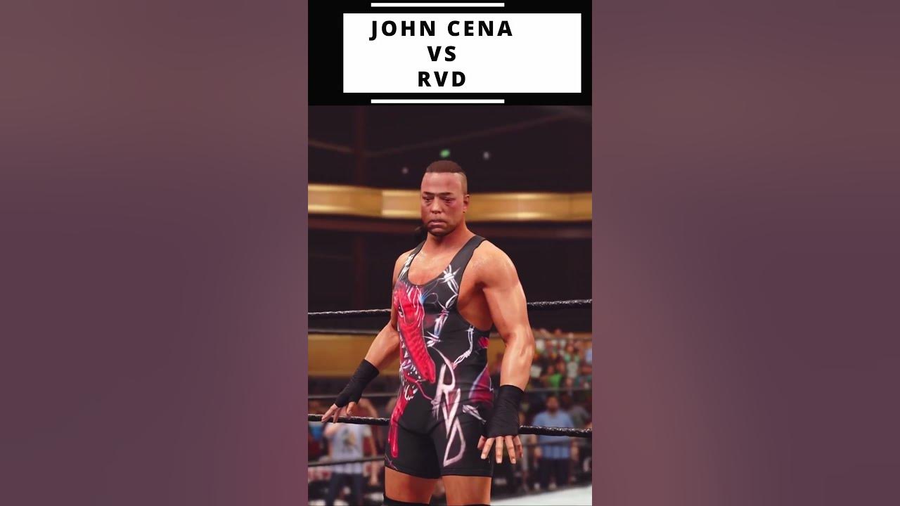 WWE 2K23 How to do Corkscrew Leg Drop RVD vs John Cena shorts 
