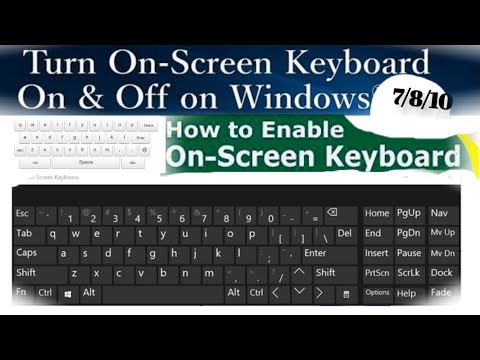 Shortcut key to Open On Screen & Touch Keyboard in All Windows PC ...