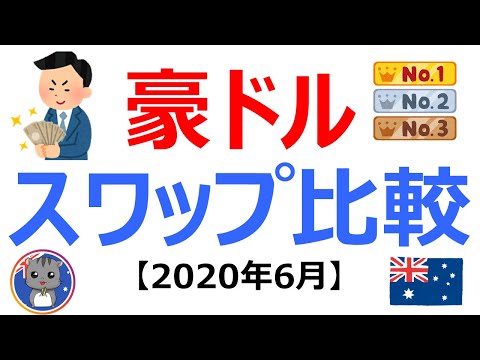 【2020年6月】豪ドルスワップポイントの推移をランキングで比較上位5社