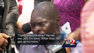 Survivor shares story of van crashing into Fla. canal